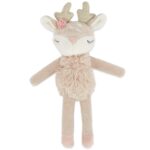 Bieco Kuscheltier Reh Ella mit Rassel | Baby Kuscheltier ab 0 Monate Stofftier Baby Plüschtier Rer
