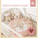 Bieco Kuscheltier Reh Ella mit Rassel | Baby Kuscheltier ab 0 Monate Stofftier Baby Plüschtier Rer – Bild 3