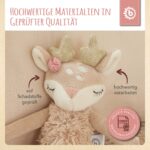 Bieco Kuscheltier Reh Ella mit Rassel | Baby Kuscheltier ab 0 Monate Stofftier Baby Plüschtier Rer – Bild 4